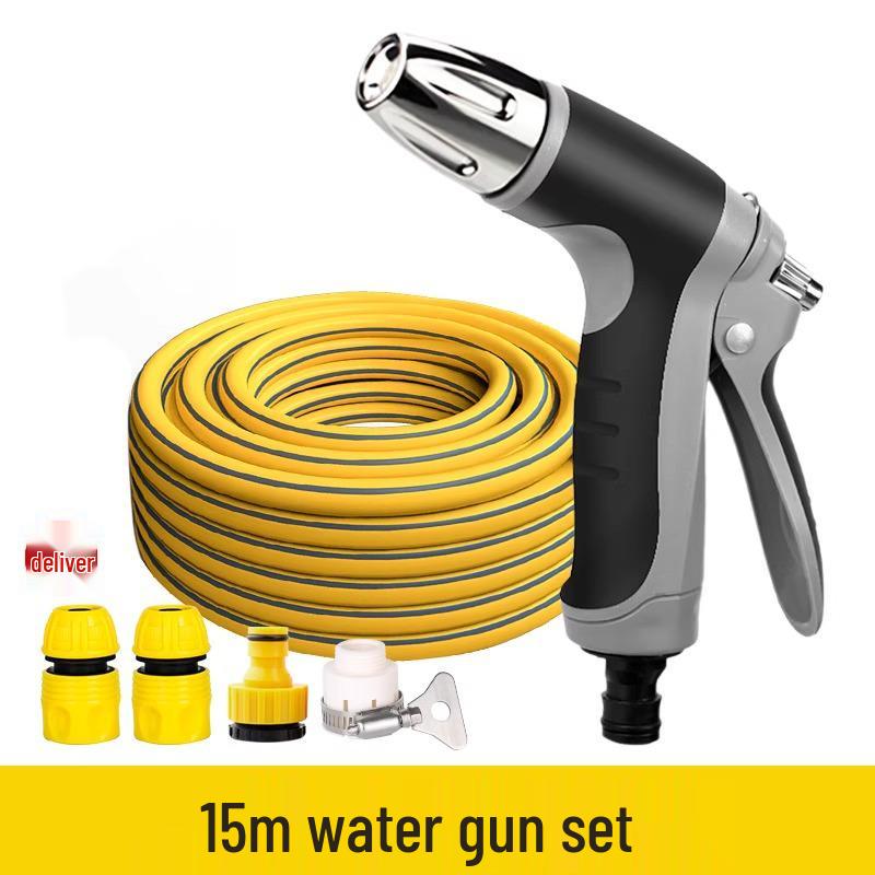 High-Pressure Water Gun with Rubber-Coated Handle for Car Washing & Garden Watering