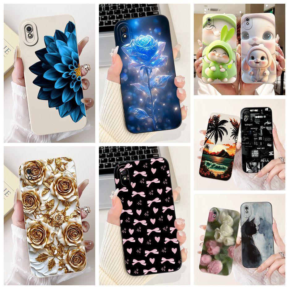 Чехол для Xiaomi Redmi 9A Роскошные Цветы Конфетная Раскраска Обложка 6.53'' Мягкий Силиконовый Чехол для Телефона Для Redmi 9AT 9A Redmi9A Fundas Capa