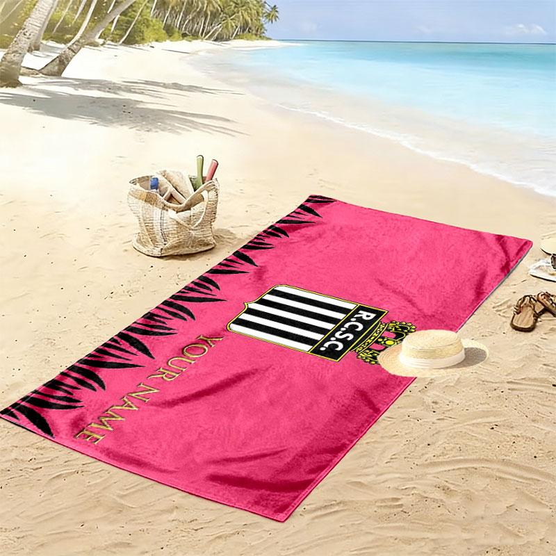 R.C.S.C Print Beach Towel, Large Soft Quick Dry Towel for Beach Camping Swimming