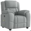 VidaXL Reclining Massage Chair Light Grey Fabric, Massage Chair, Armchair, Sofa Armchair, Office Chair 4015710