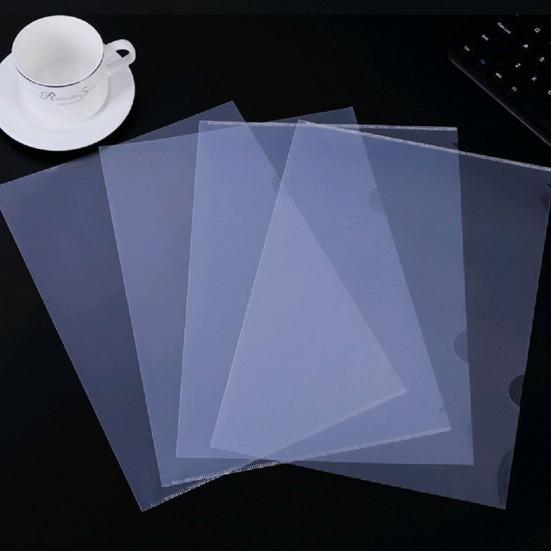 30 шт. Прозрачные папки для файлов формата А4, размера Letter, прозрачные L-образные папки для документов, пластиковые конверты для бумаги для офисных и школьных принадлежностей