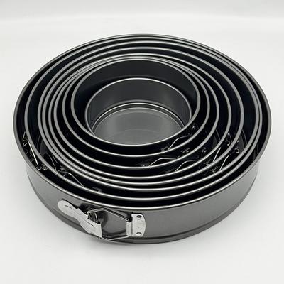 Антипригарный металлический противень для выпечки, круглая форма для выпечки, противень для духовки, съемное дно, формы для выпечки из углеродистой стали, противень, кухонные принадлежности для выпечки