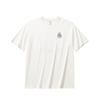Comfortable Loose Casual Letter Print Round Neck Versatile Simple Moisture Wicking Short Sleeve T-Shirt Men Tops Ivory 952528102-1