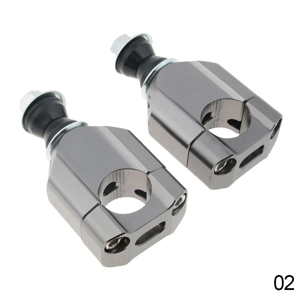 2 шт., 28 мм, алюминиевый универсальный руль с ЧПУ для мотоцикла, толстая планка, зажимы для крепления, стояки, подъемник для велосипеда-байка, мотоцикла 1 1/8 дюйма