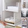 Storage Shelf Assembled Storage Basket Wardrobe Organizing Box Wardrobe Storage