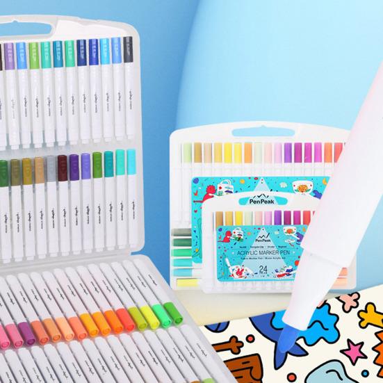 Набор акриловых маркеров Цветные маркеры с цветными колпачками Нетоксичные маркеры для художников и студентов для рисования и письма Школьные