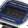Casio Цифровые часы Стандартные Серебристый x Темно-синий Черный Инвертированный ЖК-дисплей A168WEM-2B Мужские/Женские