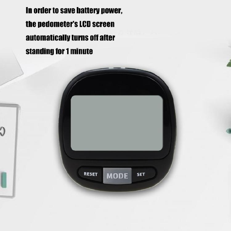 Шагомер 3D для ходьбы с записью расстояния, калорий, счетчик шагов со съемным зажимом и шнурком