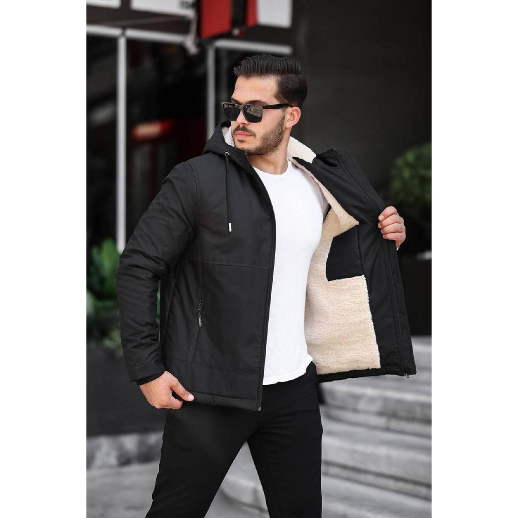 Мужское зимнее пальто с мехом внутри Водонепроницаемое ветрозащитное морозостойкое