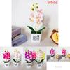 Faux Butterfly Orchid Potted Plant With Injection Molding For Living Room Decor