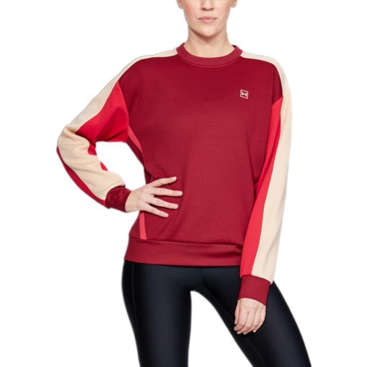 Under Armour Sweatshirts Women's Island Red Crew Neck Moderate Regular 1346527-651