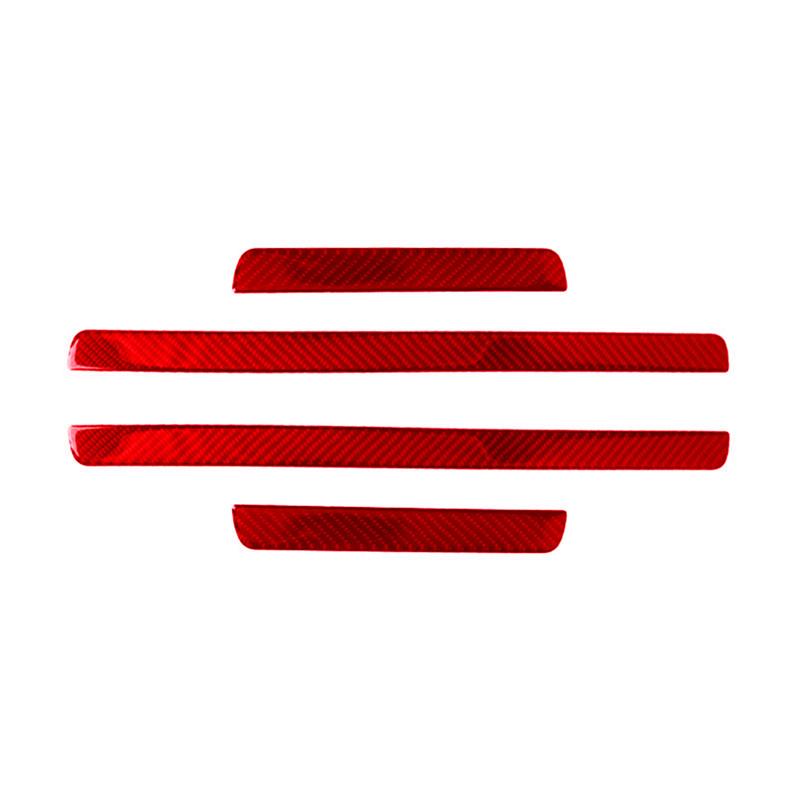 Автомобильные аксессуары для Volkswagen VW Golf 7 GTI MK7 2014-стайлинг автомобиля, внутренние красные наклейки из углеродного волокна