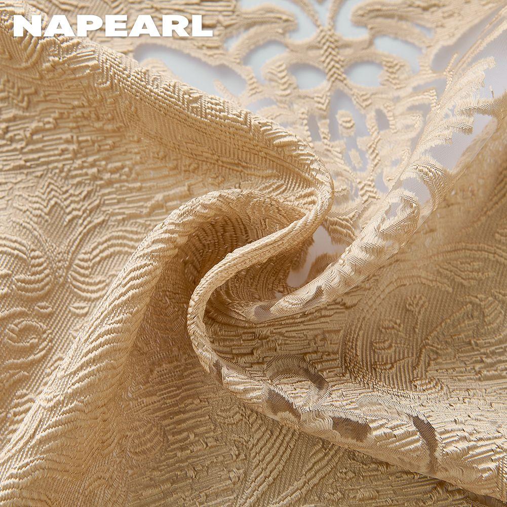 1 шт. NAPEARL 10% затемнение модный классический тюль универсальный жаккардовый прозрачный занавес для кухни гостиной спальни балкона окна домашнего декора