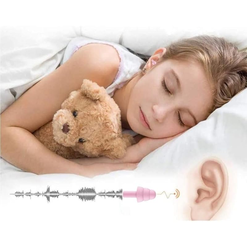 Ear Plugs Completely Soundproof Earplugs for Sleeping 4 Pairs of Swimming Silicone Soft Soundproof Washable Reusable Ear Plugs