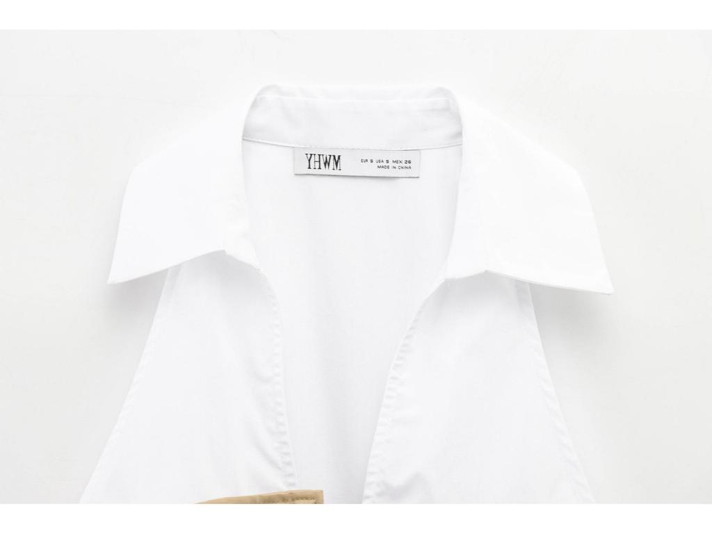 Women's Spring 2025 Belted Turn-Down Collar Sleeveless Wrap Top