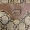 Gucci 6423 Винтажная Старая Сумка-Клатч Gucci с Узором GG из ПВХ Наплечная Сумка Коричневый ПВХ Б/У