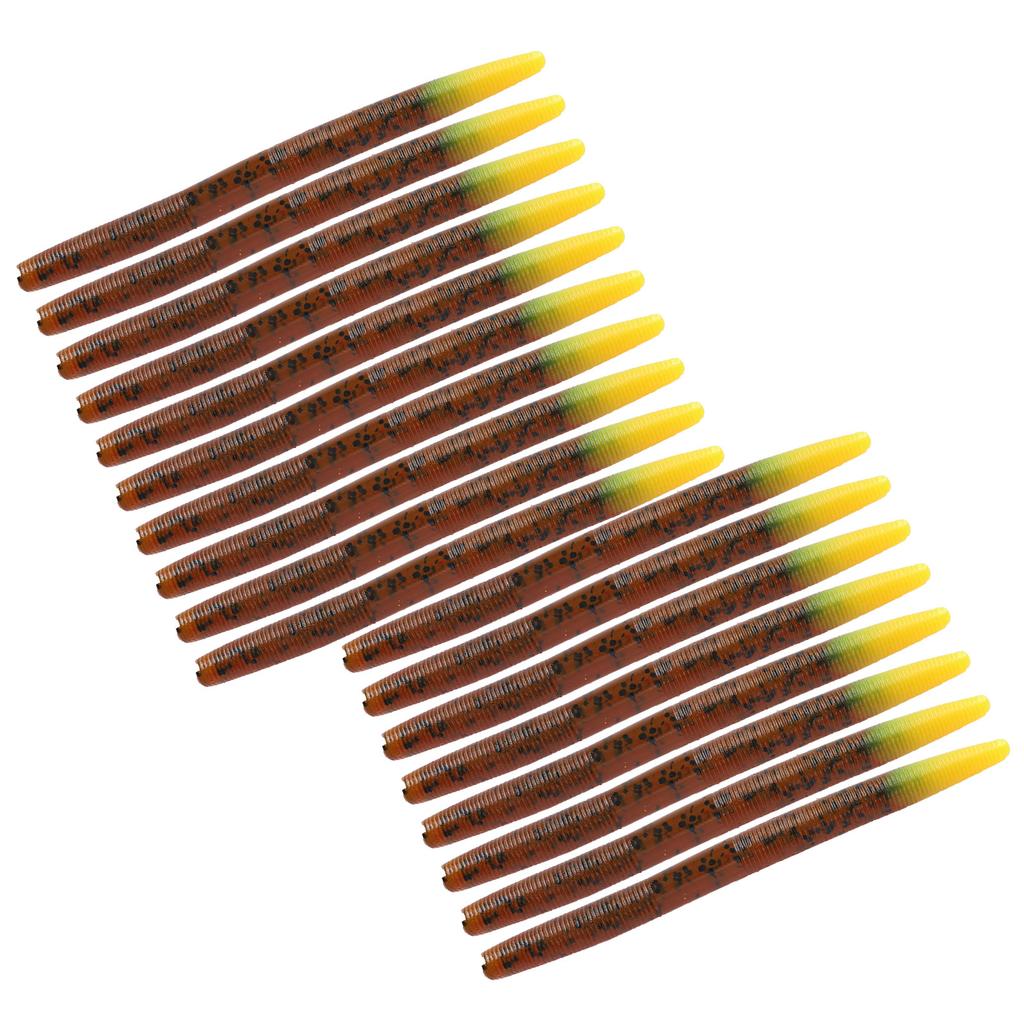 3 шт. Искусственная имитация Мягкий силикон Форма земляного червя Приманка Рыболовный аксессуар 4#