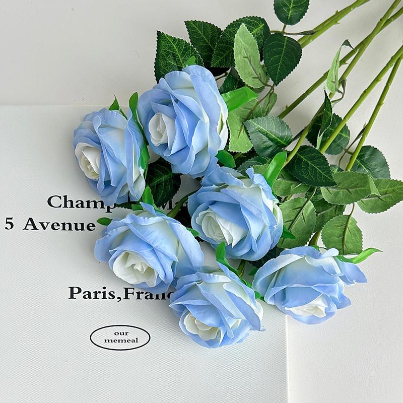 Artificial Silk Rose Flower For Wedding Party Home Decor Wall Display Arrangement