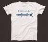 Barracuda T Shirt 932 Sea Ocean Fishing Shark Tuna Marlin Mahi Mahi Swordfish