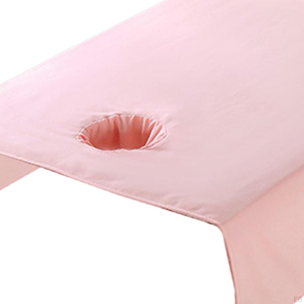 Beauty Salon Massage Table Sheet Cover with Breathable Hole 80Cmx200cm Durable Easily Install