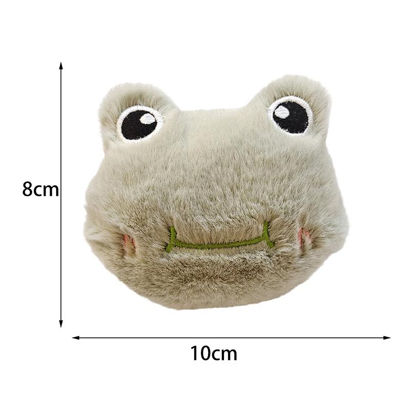 Cartoon Soft Animal Keychain Cute Plush Bear Keyring For Women Rabbit Frog Doll Keychain Backpack Pendant Ornaments Girls Gift