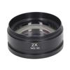 Auxiliary Objective Lens Aluminium Alloy 2X Accessory for Stereo Microscope WD30