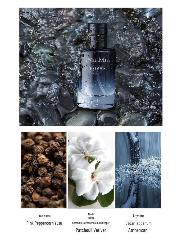 Azure Мужская Стойкая Туалетная Вода: Землистый и древесный набор из 3 предметов - Коллекция ароматов Вьетнама.