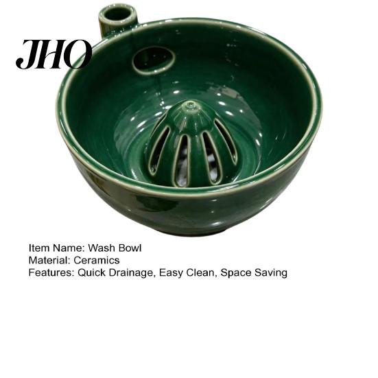 Ceramic Berry Washer Bowl, Self-Spinning Hydraulic Vortex Fruit Cleaner with Kitchen Drainage, Automatic for Fragile Berries Strawberries Blueberries