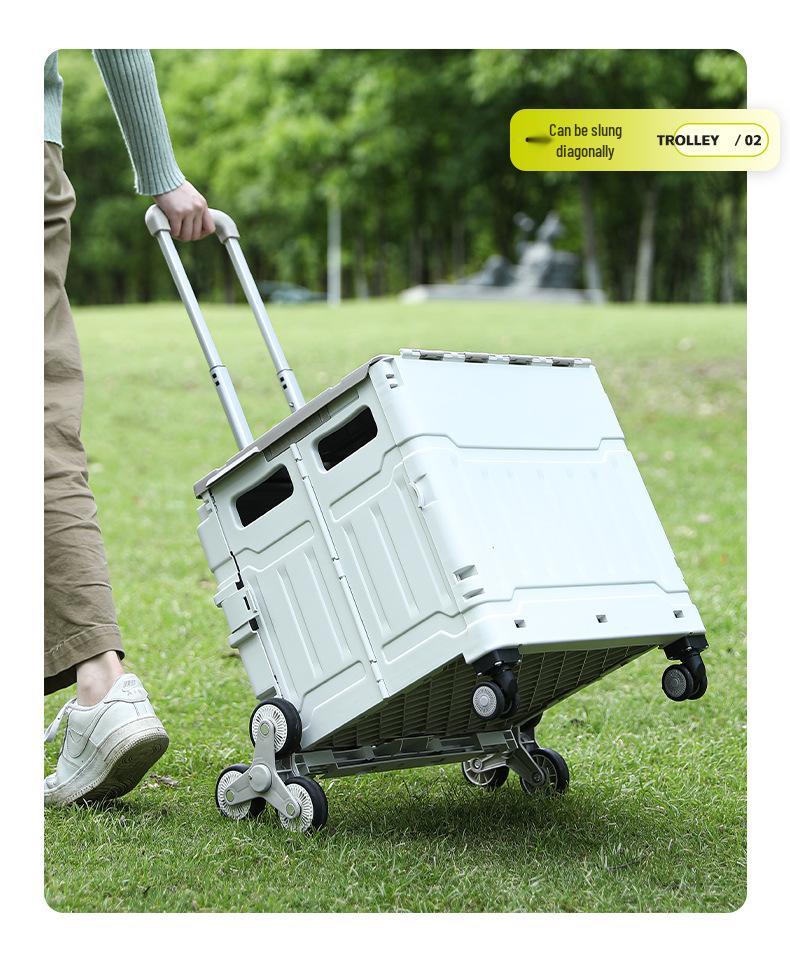 Portable Foldable Camping Trailer & Shopping Cart