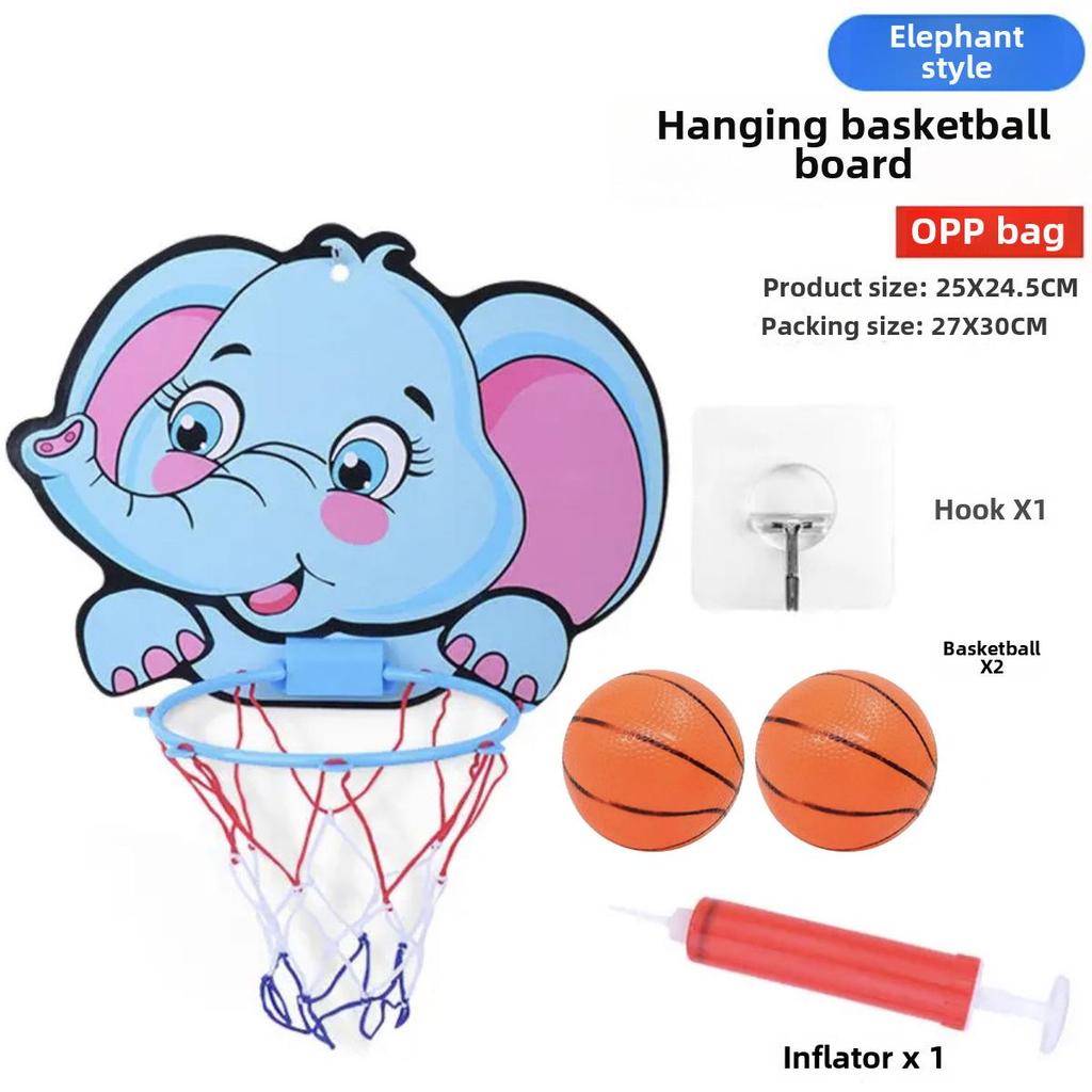 Wall-Mounted Indoor Basketball Hoop Toy for Boys, Ages 1-3