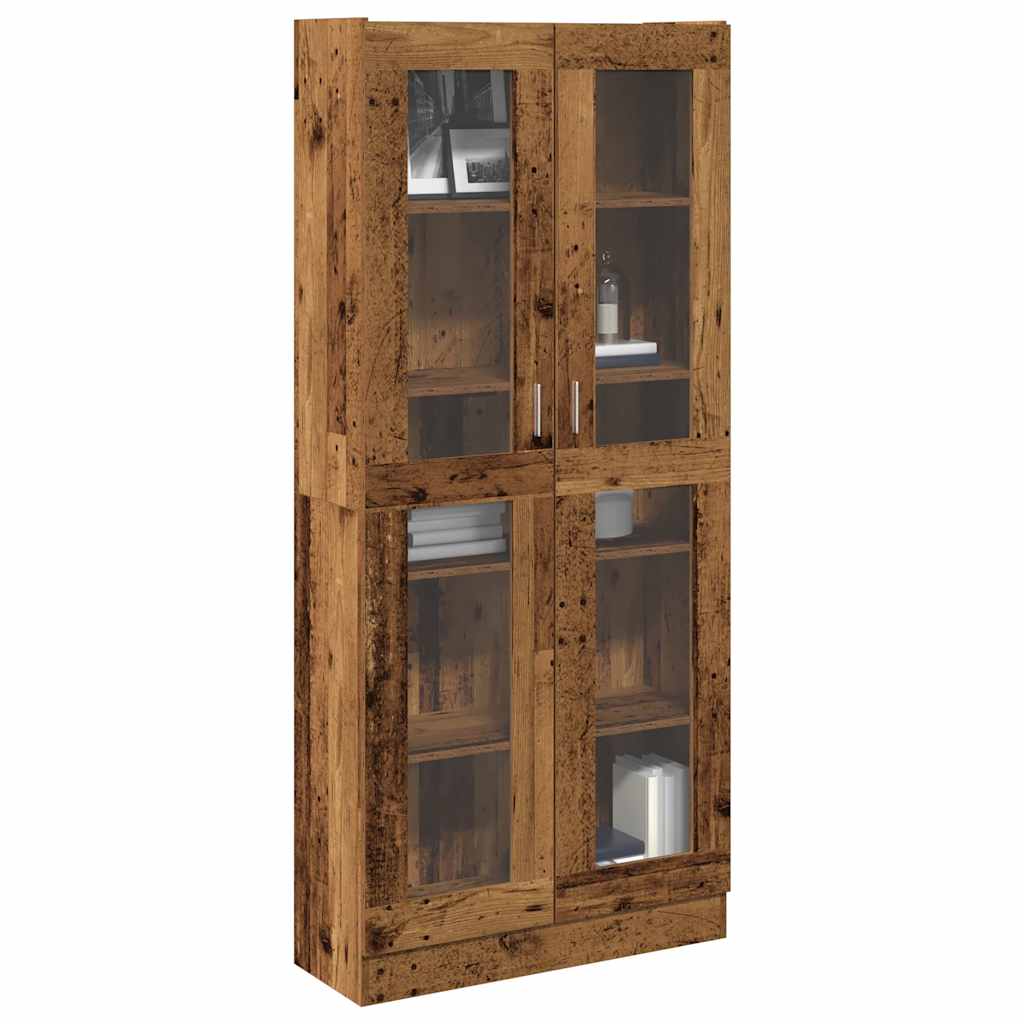 Highboard with Vintage Wood Look 82.5 x 30.5 x 185 cm Engineered Wood