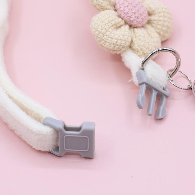 Ошейники для питомцев, Милые мультяшные ошейники с колокольчиком в виде цветка, Ожерелья для кошек, Товары для маленьких собак