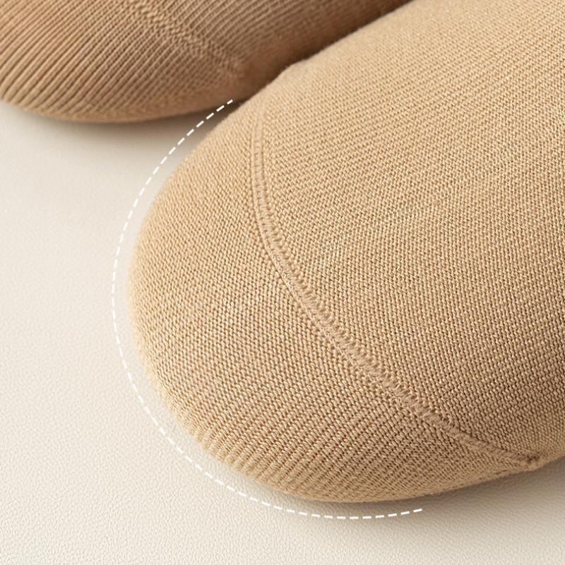 Женские хлопковые носки, однотонные, средней длины, универсальные, ворсистые, без каблука, женские носки с отворотами