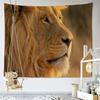 3D гобелен с рисунком льва, гобелен с африканскими животными, украшение стены, коврик для йоги, скатерть, пляжное полотенце