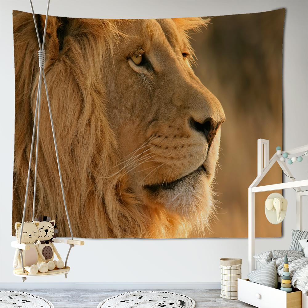 3D гобелен с рисунком льва, гобелен с африканскими животными, украшение стены, коврик для йоги, скатерть, пляжное полотенце