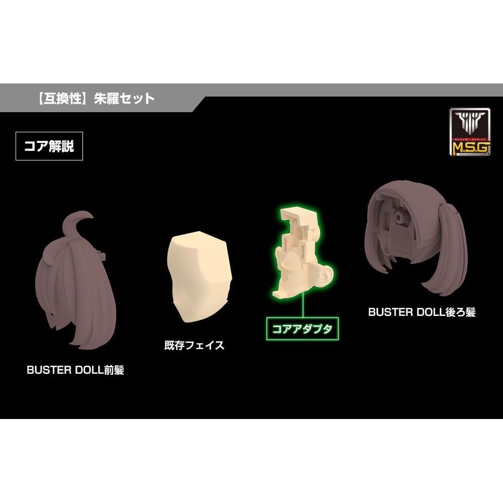 Kotobukiya Megami Device M.S.G 03 Набор лиц для Асуры, Цвет кожи C, Прибл.. Пластиковая модель в масштабе 1:1, высота 19 мм