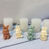 3D Sitting Rabbit Silicone Mold DIY Cute Bunny Candle Mold Making Handmade Soap Polymer Clay Plaster Epoxy Resin Mold Home Decor