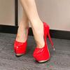 Sexy 16CM Extreme High Heels Women's Sandals Party Wedding Banquet Stiletto Shoes Fashion Platform Pumps