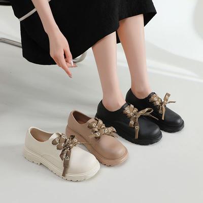 Женские туфли-лодочки с круглым носком, лоферы, обувь для женщин, платформа, корейский стиль, удобные и элегантные, популярные, слипоны, новинка весны, не