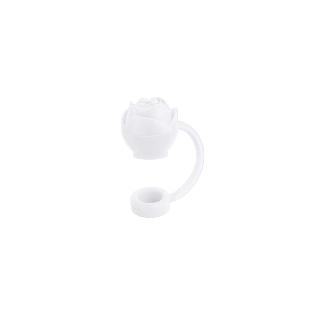 For Stanley 10mm Silicone Straw Cover Large Diameter Rose Flower Shape Heat-resistant Dust Proof Straw Plug Cap Cup Accessories