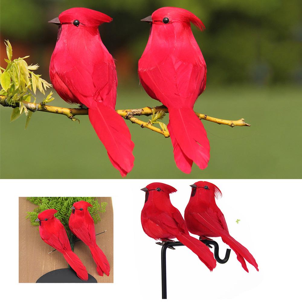 Bird Feather Christmas Bird Simulation Bird Garden Decoration Bird Foam Fake Bird