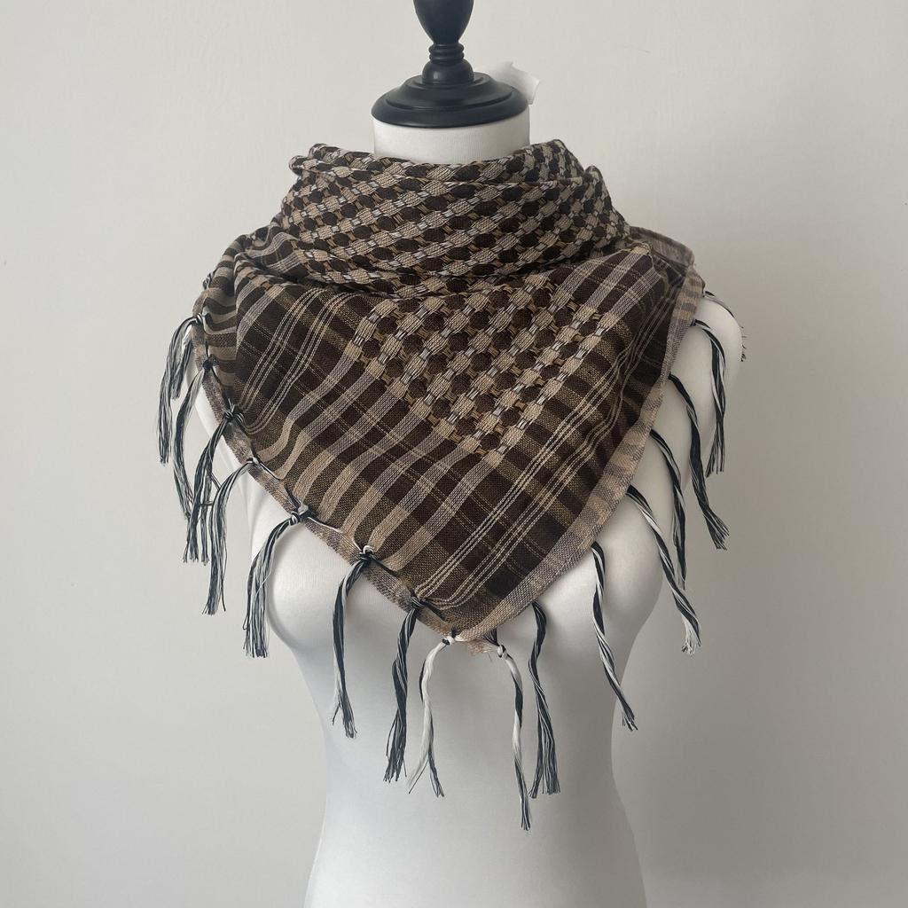 New Lightweight Arab Headscarf Thin Arafat Square Scarf Tactical Outdoor Camping Muslim Square 8SJ29