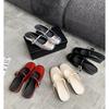 Half Drag Version~ 35mm Inner Height Increase Word with Mary Jane Sandals Women's Bag Head Half Slippers