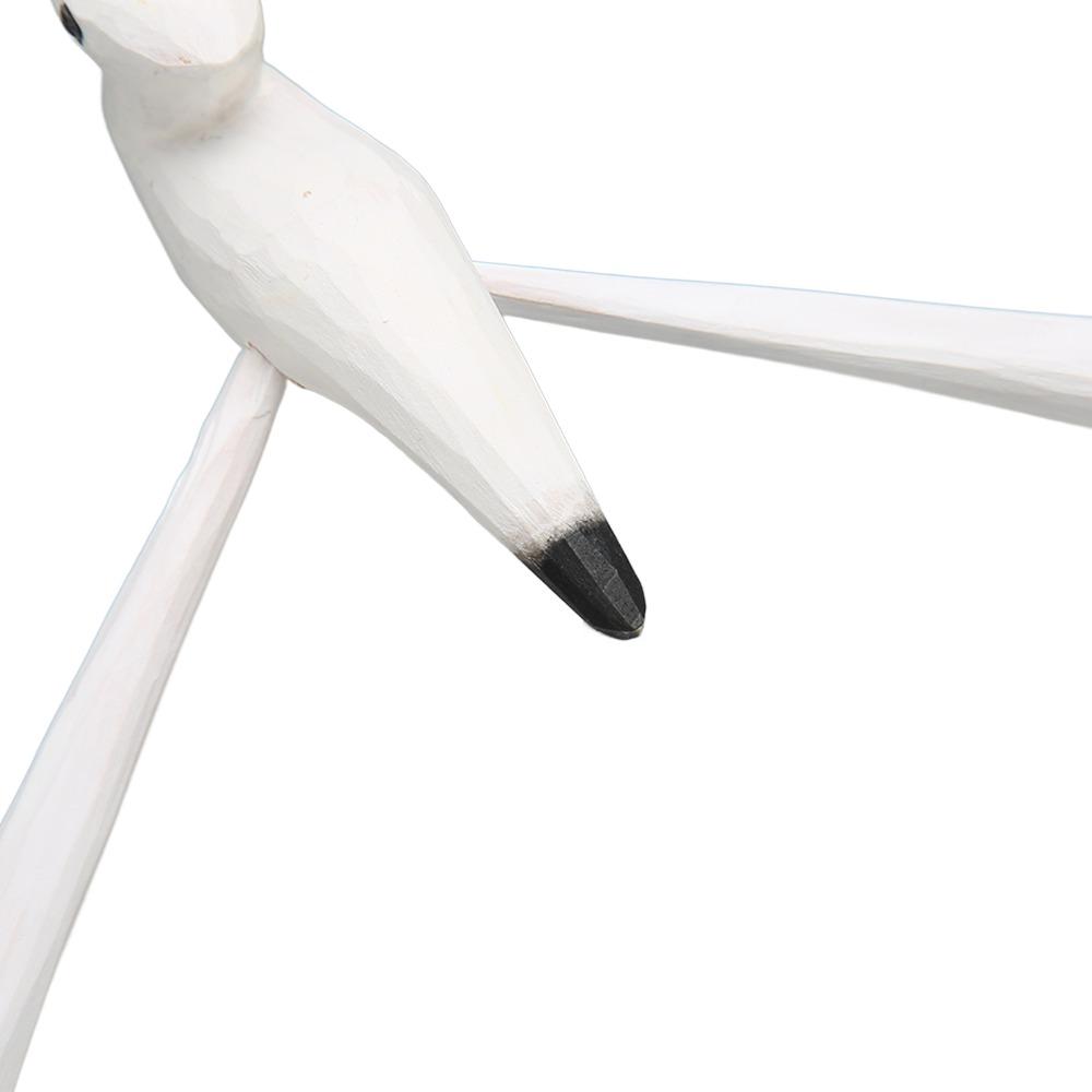 5pcs White Seagull Statue Balancing Nautical Sculpture Mobiles Seagull Figurine For Patio