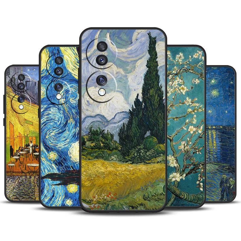 Чехол для телефона с картиной Ван Гога на масло Для Honor 90 Lite 70 50 Magic 5 6 Pro X6 X7 X8 X9 X6a X7a X8a X9a X9b X8b Чехол