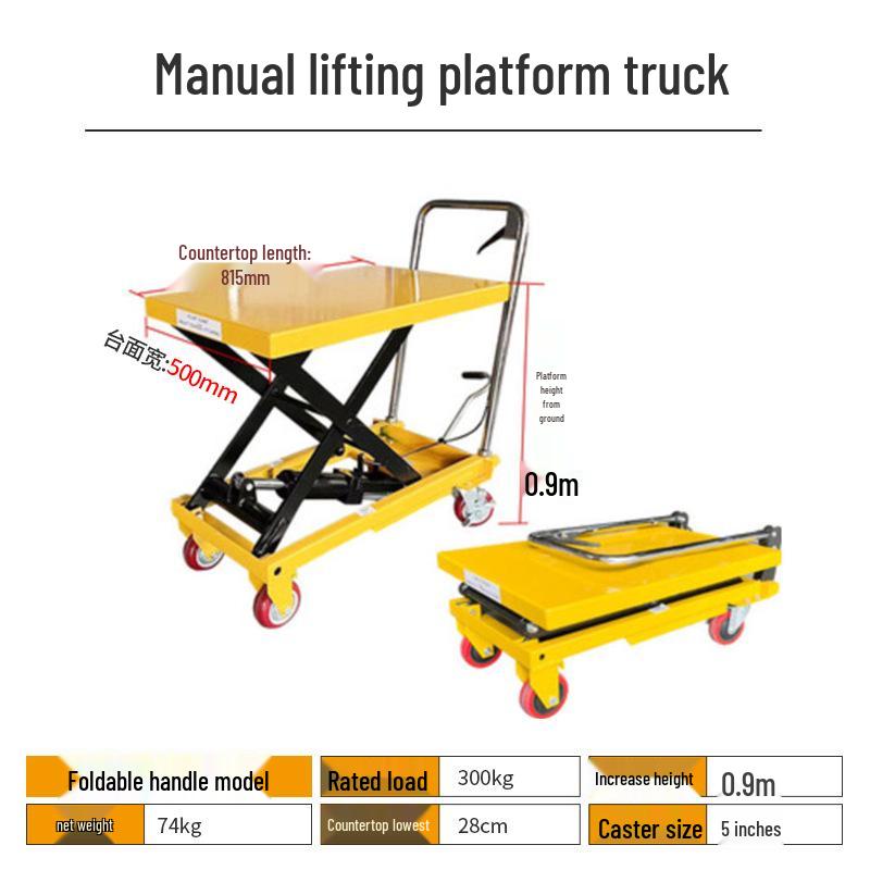 Mobile Electric Hydraulic Scissor Lift Platform Truck