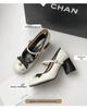 French Chic Chunky Heel Mary Janes with Bow - Spring 2025 Collection