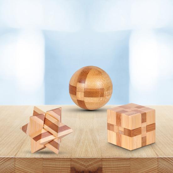 Креативный развивающий прочный деревянный износостойкий головоломка-замок для детей