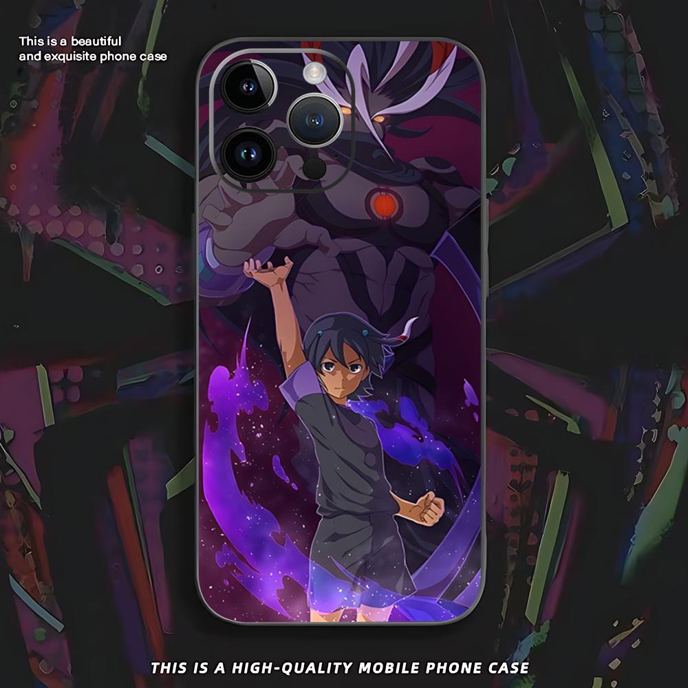 Japanese anime inazuma eleven Phone Case For iPhone 16 16e 15 14 13 12 11 XS XR Plus Mini Pro Max Soft black Shockproof Cover