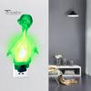 Ночной светильник Green Aliens для гостиной, спальни, ванной комнаты, кухни, украшение дома, настенная светодиодная розетка в форме пришельцев